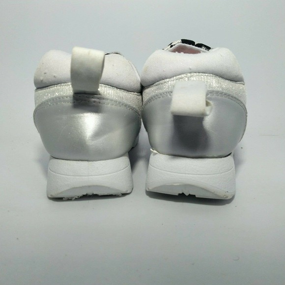 Twisted Slip in & Step Out Glitter Silver / Black Ladies Shoe Size 7.5 - Picture 5 of 10